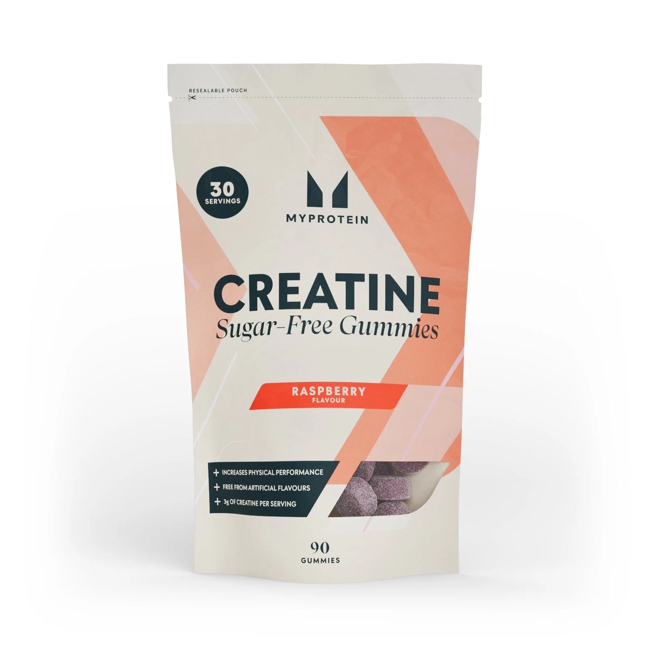 Kreatin Gummies - 90 GUMMIES - 30Portionen - Raspberry (Sugar-Free) · MyProtein · Myprotein · Produktbild