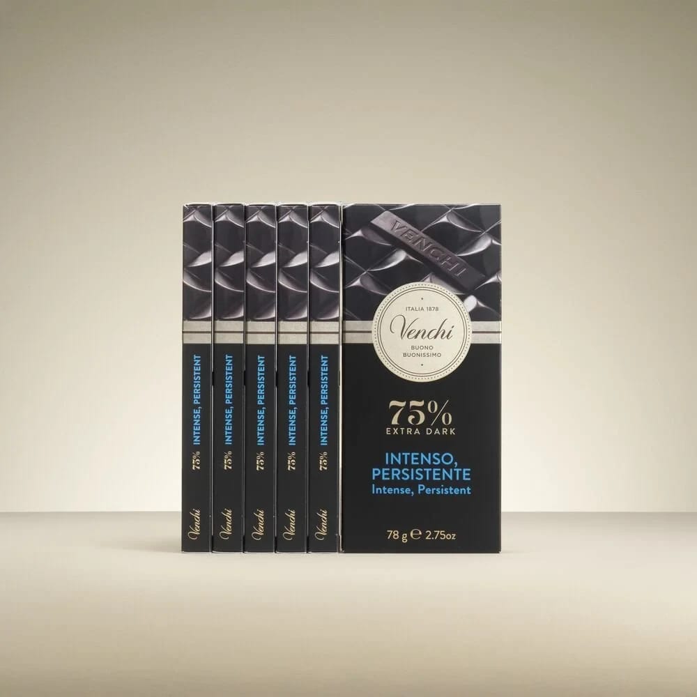 Extra Zartbitter Schokoladentafel 75% Set mit 6 · Venchi Store · Venchi DE 96660