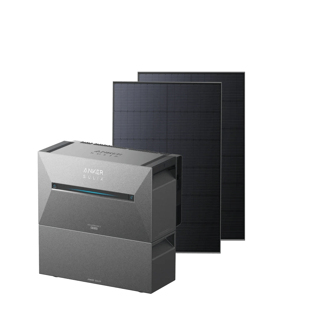 Anker SOLIX Solarbank 3 E2700 Pro + 2000Wp Bifaziales Solarmodul + 2× BP2700 Erweiterungsakku Deutschland (0% MwSt.) / Solarbank 3 E2700 Pro + 2000Wp Bifaziales Solarmodul + 2× BP2