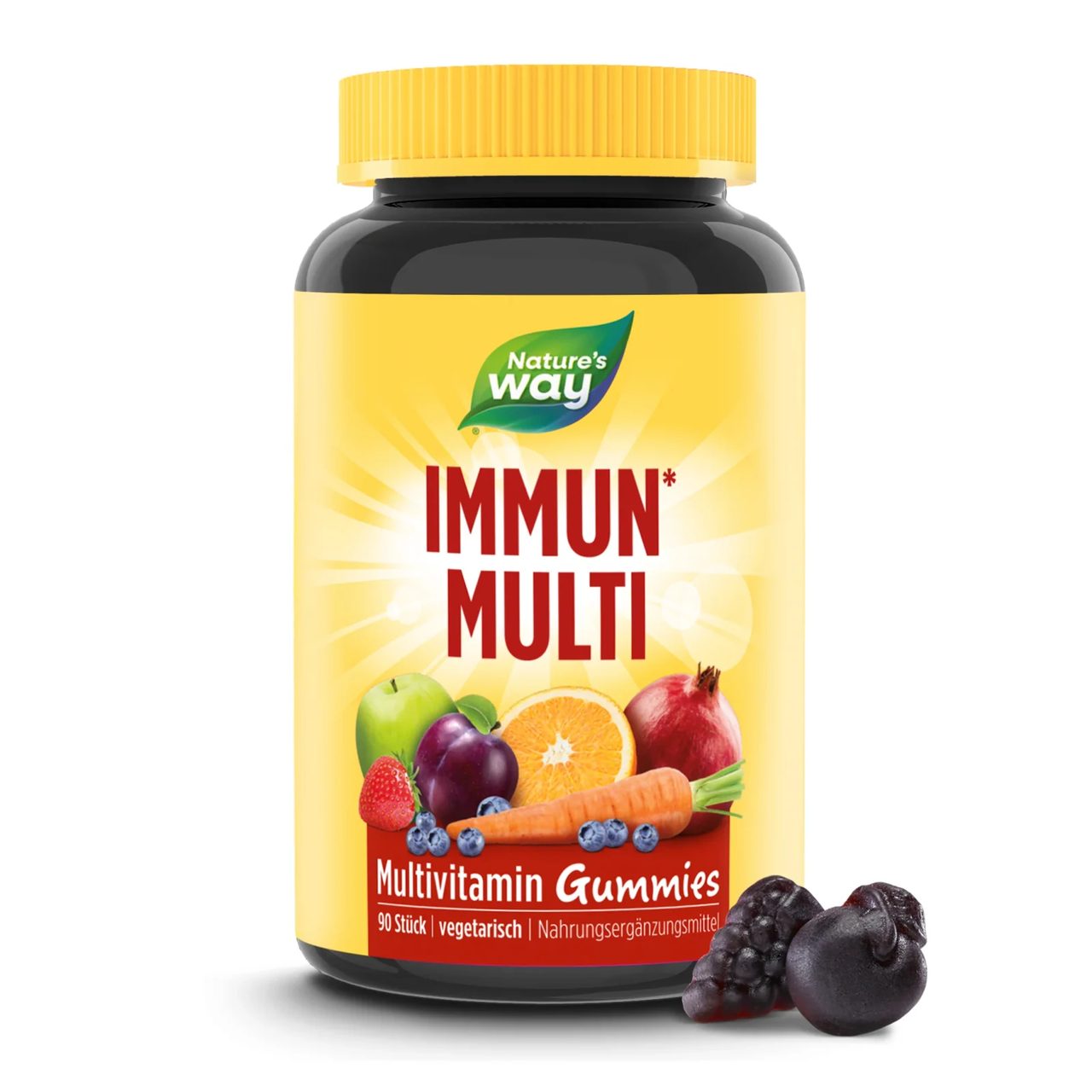 Immun Multivitamin Gummies – Vitamin A, C, D3 & Zink, Frucht-Geschmack · Nature's Way · Nature’s Way DE de_DE
