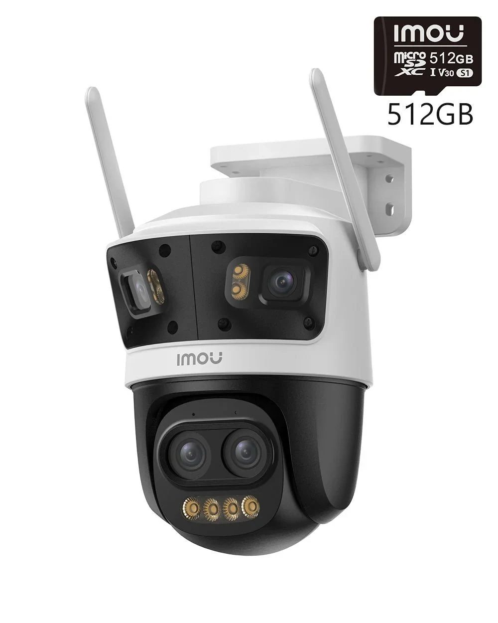 IMOU Cruiser Pano Z | 5MP + 4MP + 4MP 4-Objektiv-Außenkamera mit 12-fachem Zoom, 5MP（Schwenk-Neige）+4MP（Fest）+4MP（Fest） / + 512GB Speicherkarte · IMOU · Imou DE 115907