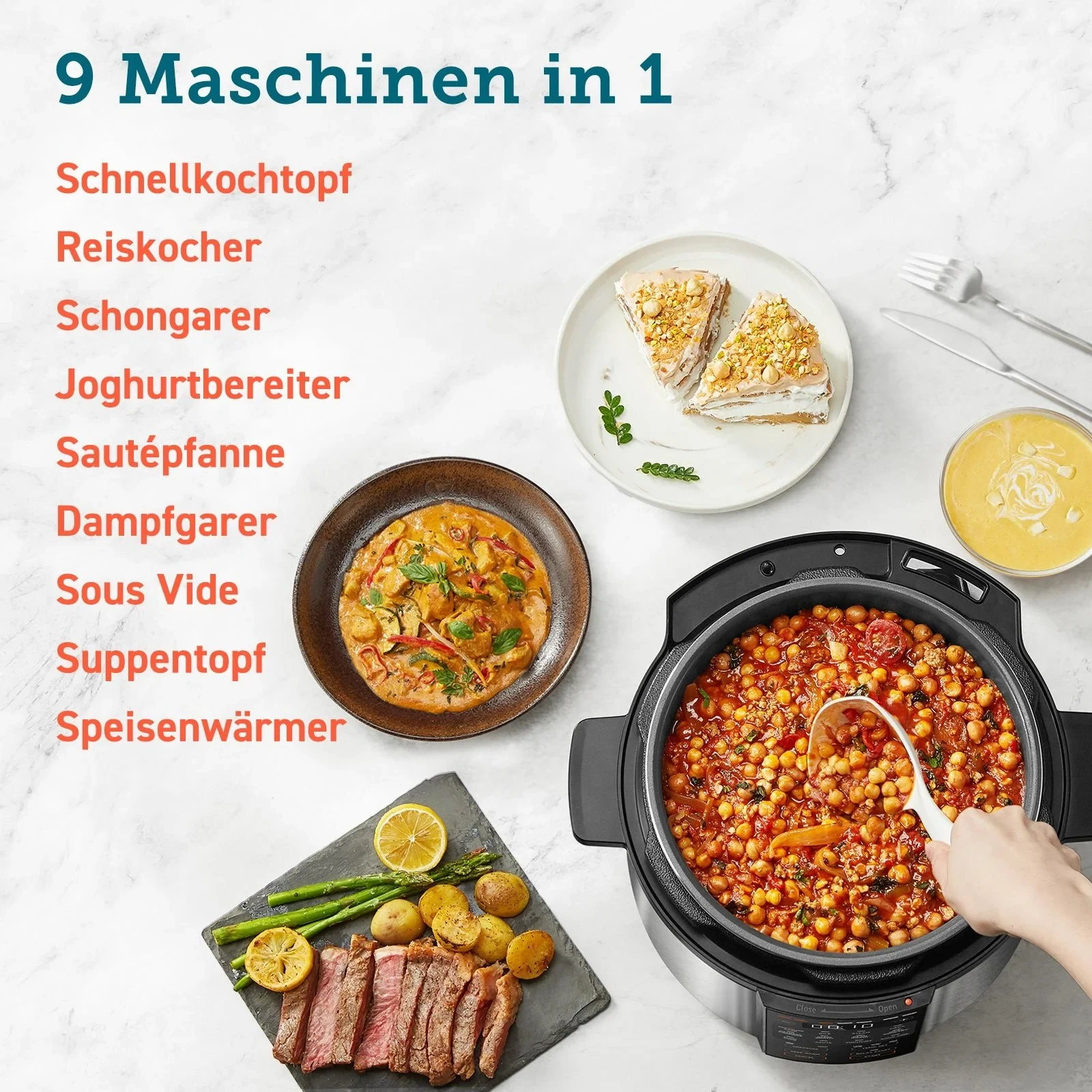 COSORI 5,7 L Schnellkochtopf, Schwarz · COSORI · COSORI DE · Produktbild 2