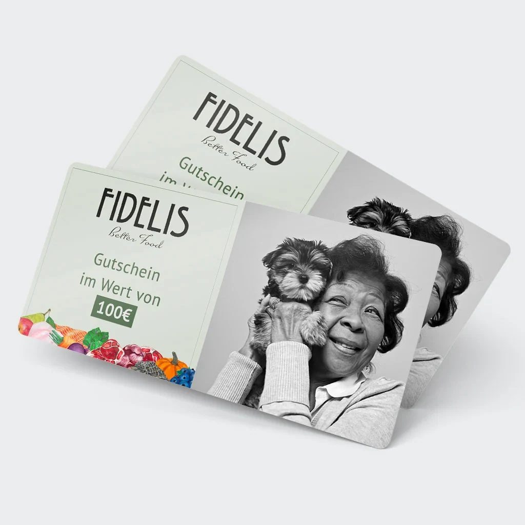 FIDELIS Geschenk-Gutschein (digital) - 50,00 € · fidelis.dog · Fidelis DE+AT F462