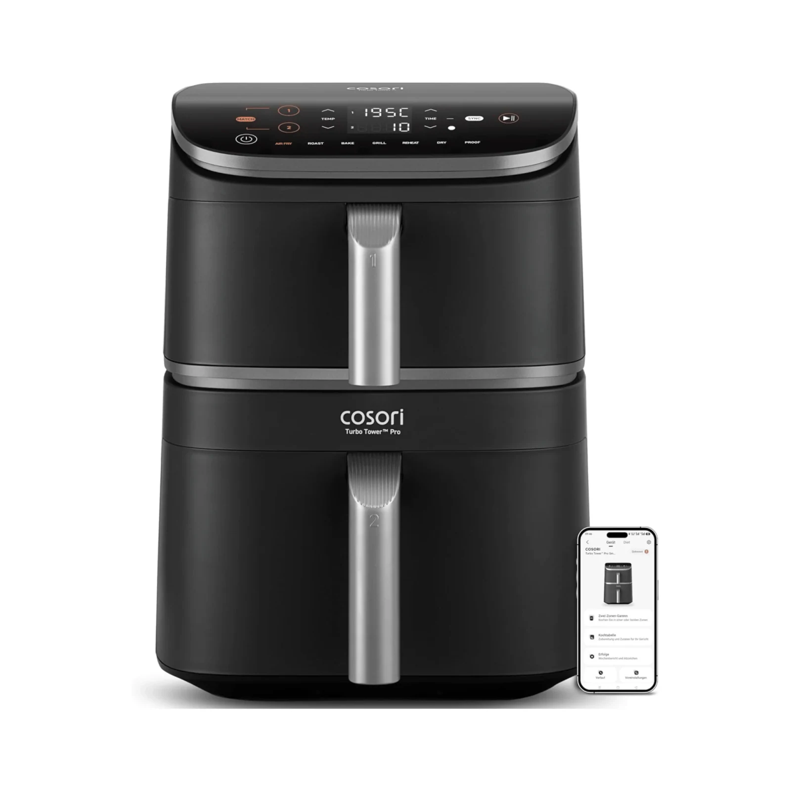 COSORI Turbo Tower™ 10,8-Liter Heißluftfritteuse Pro Smart - Gold · COSORI · COSORI DE · Produktbild 2
