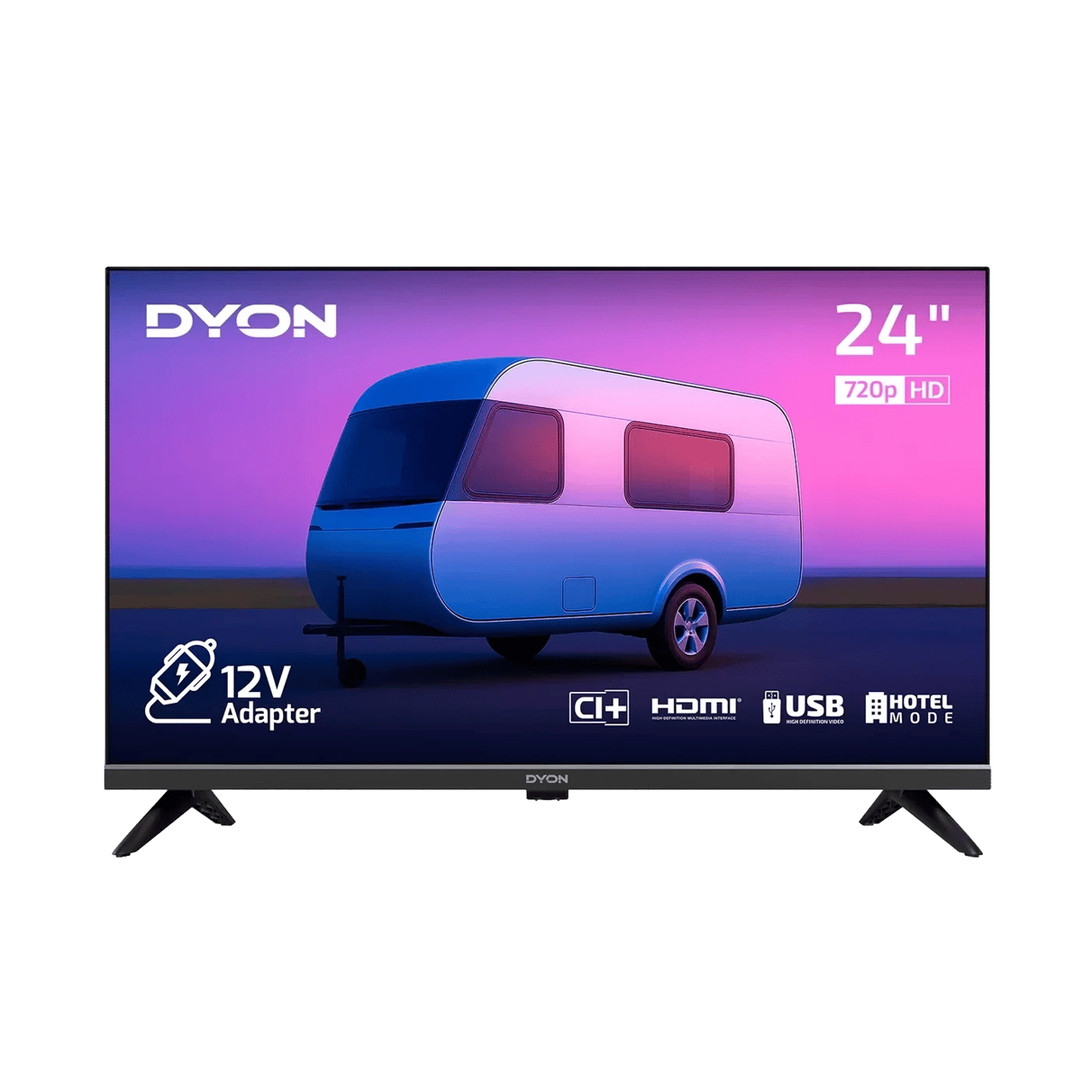 DYON Enter 24 Pro-X-V 24 Zoll HD 12V Camping Fernseher - kein WLAN · Dyon · Odiporo DE F725