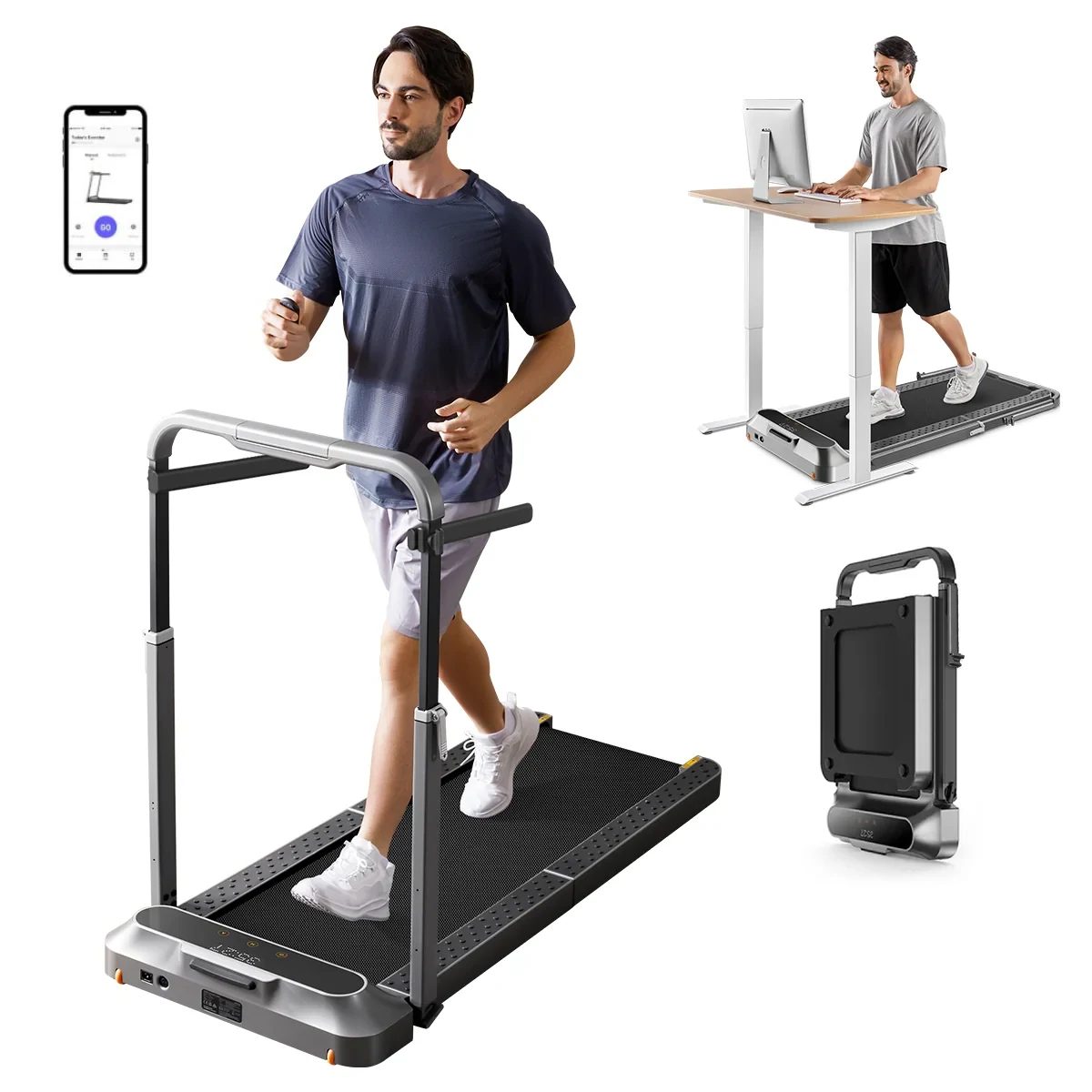 WalkingPad R2/R2H 2 in 1 Klappbares Laufband bis 12 km/h - mit Handlauf · Kingsmith · Odiporo DE F725