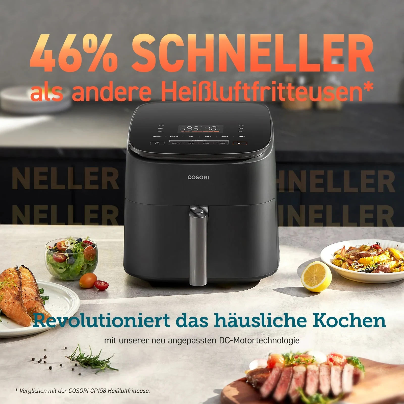 COSORI TurboBlaze™ 6.0-Liter Heißluftfritteuse - Dunkelgrau · COSORI · COSORI DE · Produktbild 2