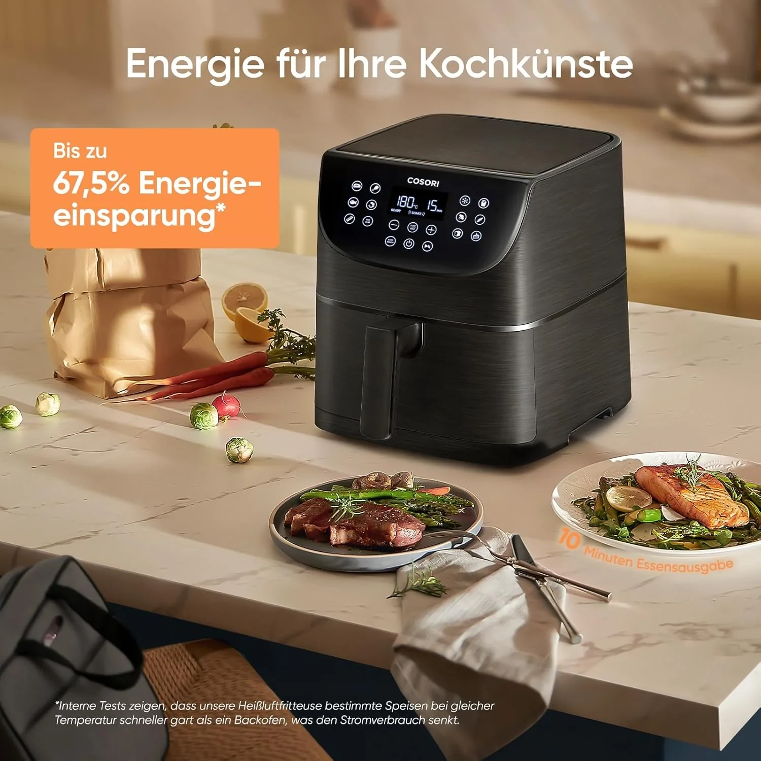 COSORI 5,5-Liter Heißluftfritteuse - Rot · COSORI · COSORI DE · Produktbild 4