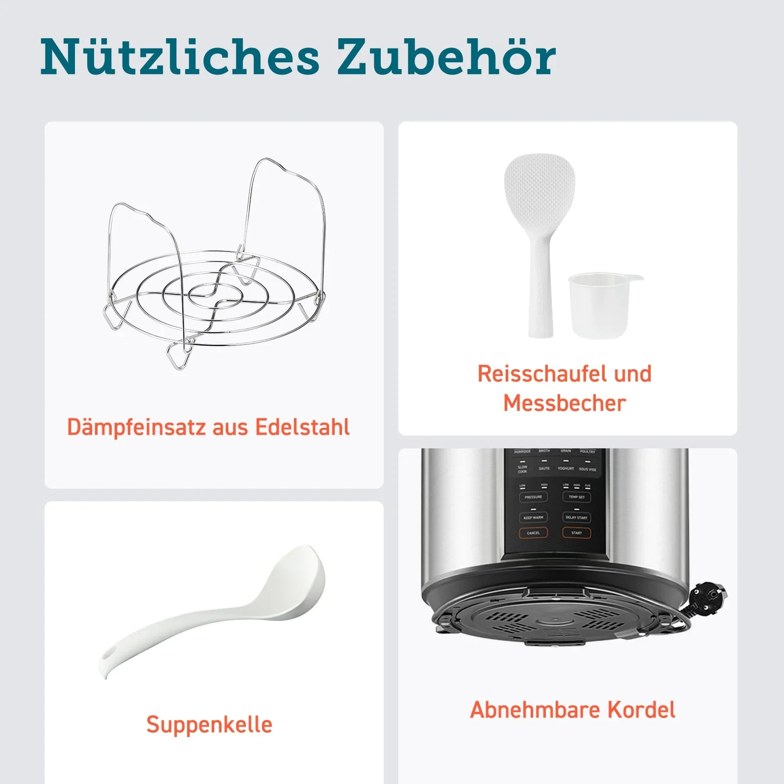 COSORI 5,7 L Schnellkochtopf, Schwarz · COSORI · COSORI DE · Produktbild 7