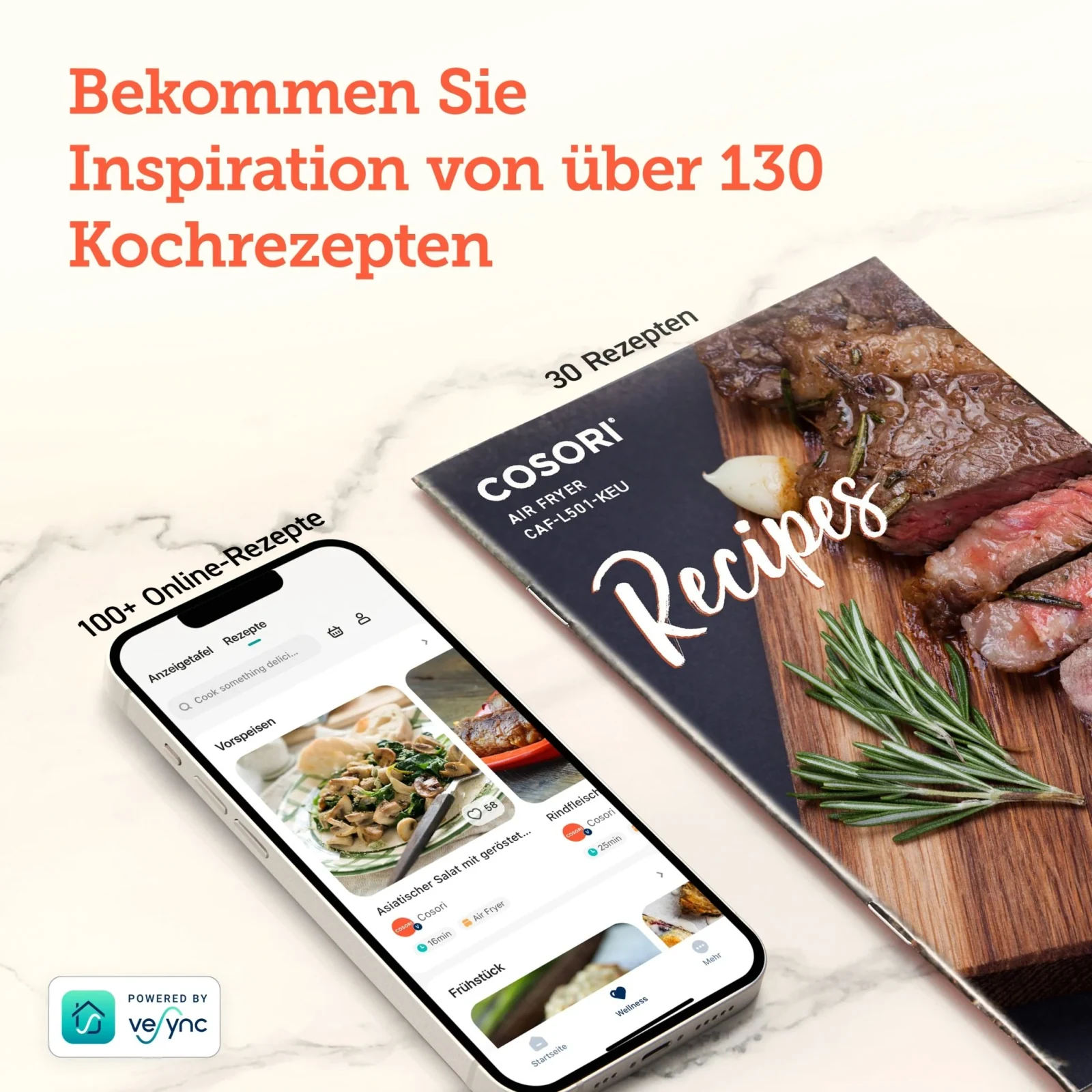 COSORI 4,7-Liter Heißluftfritteuse Dunkelgrau · COSORI · COSORI DE · Produktbild 8
