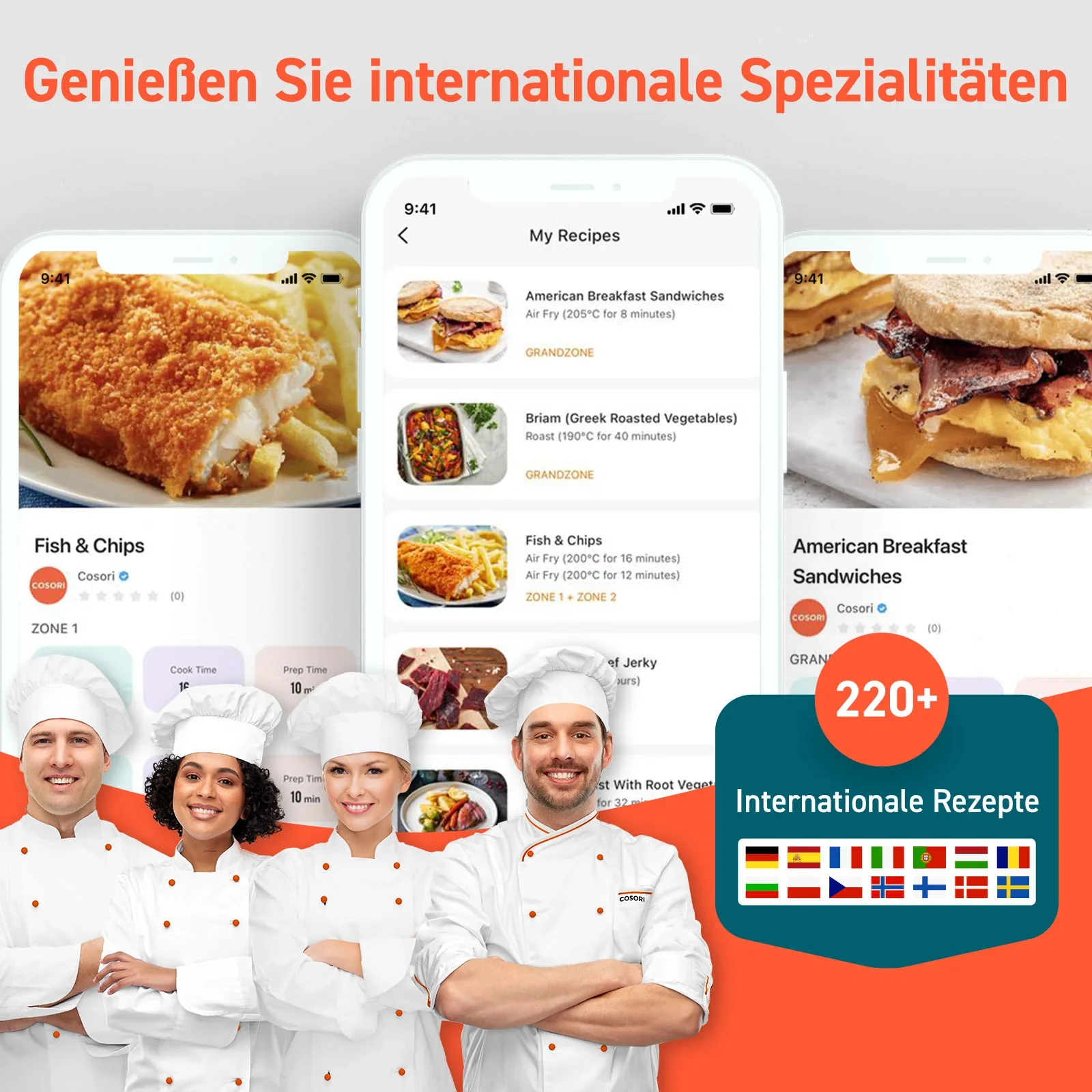 COSORI Dual Blaze Twinfry™ 10-Litre Heißluftfritteuse-Gold - Schwarz · COSORI · COSORI DE · Produktbild 7