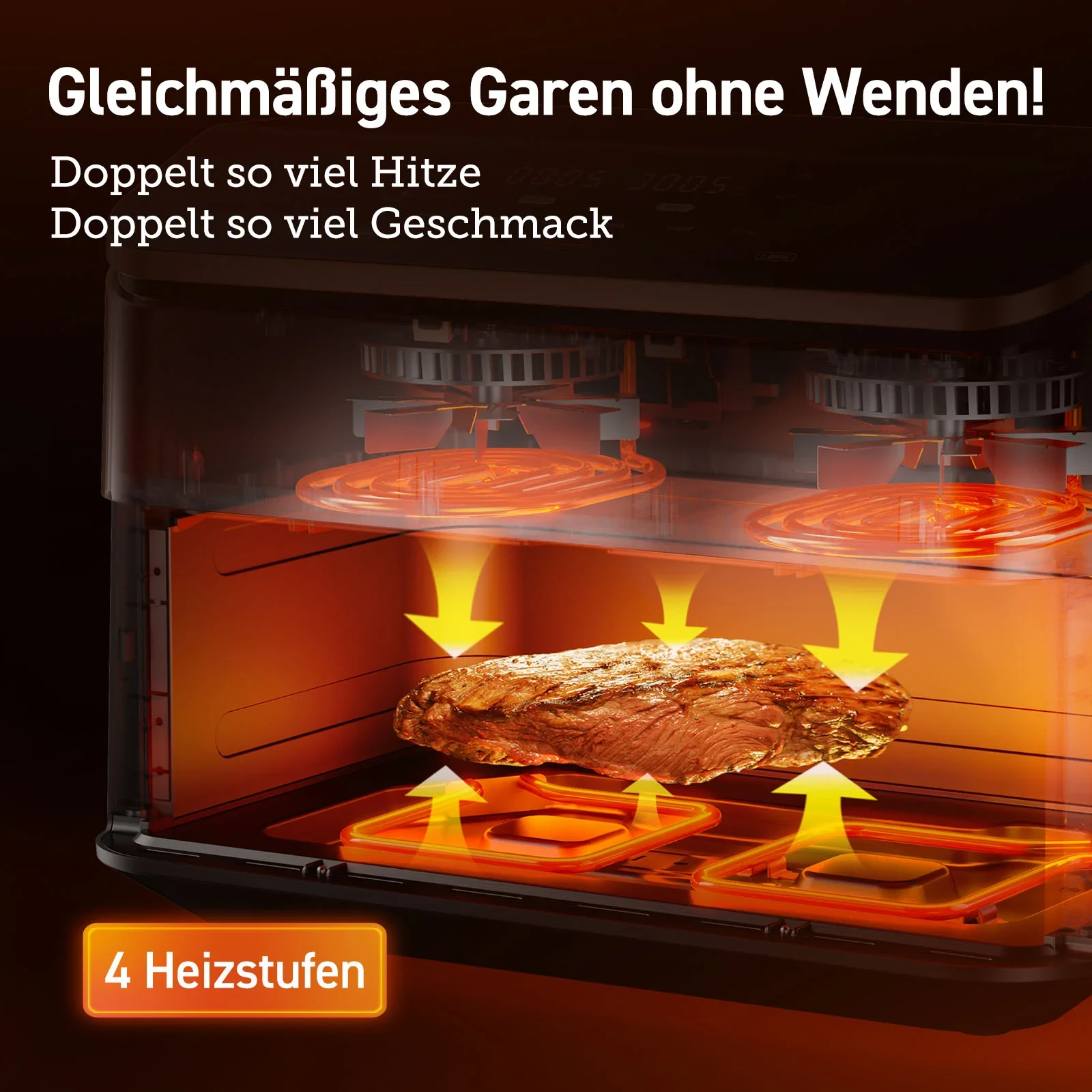 COSORI Dual Blaze Twinfry™ 10-Litre Heißluftfritteuse-Gold - Schwarz · COSORI · COSORI DE · Produktbild 4