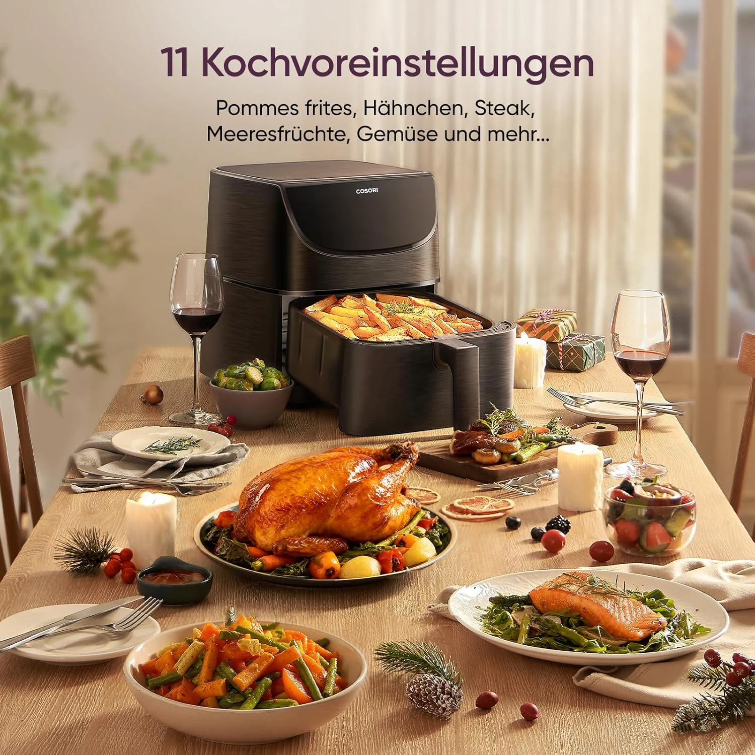 COSORI 5,5-Liter Heißluftfritteuse - Weiß · COSORI · COSORI DE · Produktbild 6