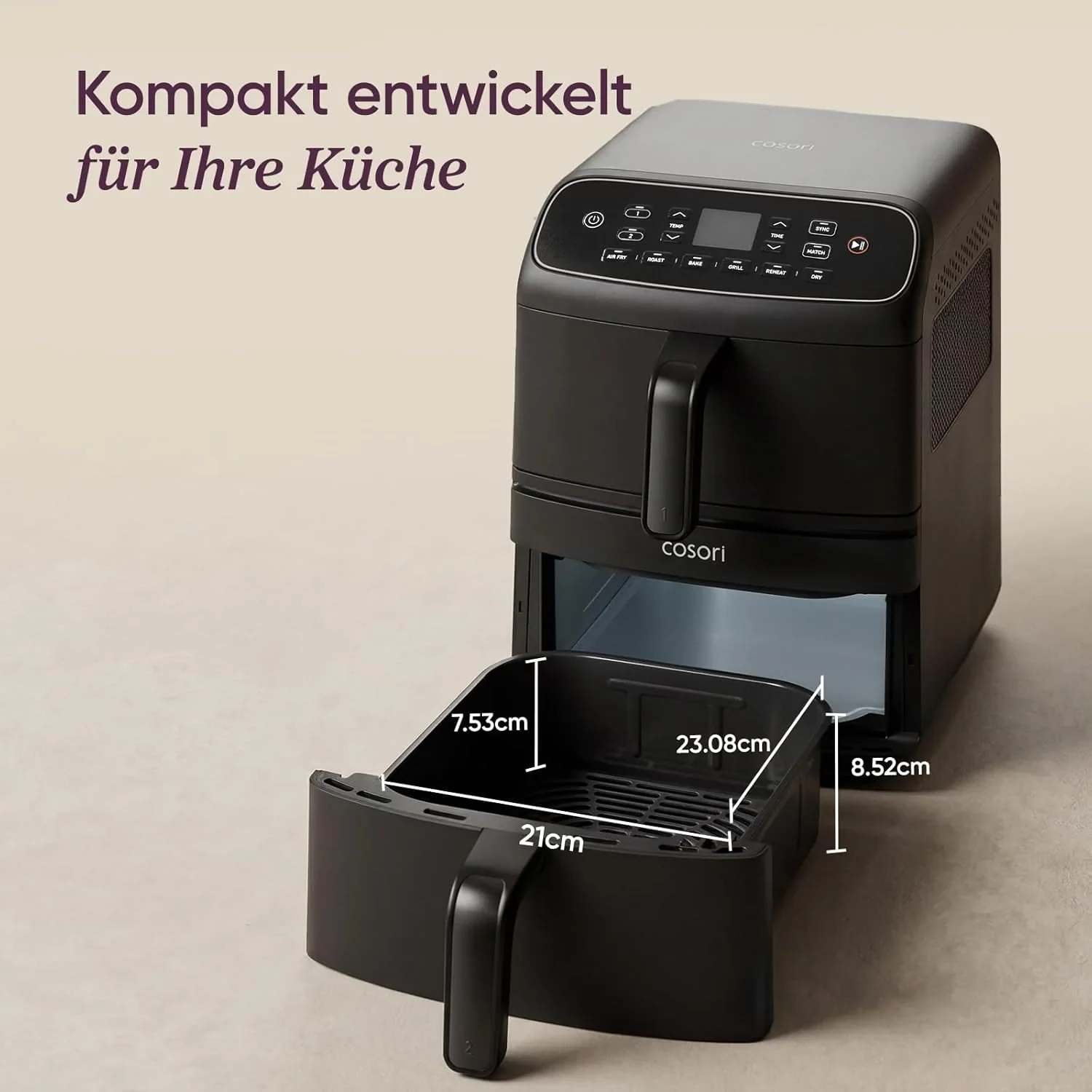 COSORI Turbo Tower™ Compact 8,6-Liter Heißluftfritteuse · COSORI · COSORI DE · Produktbild 5