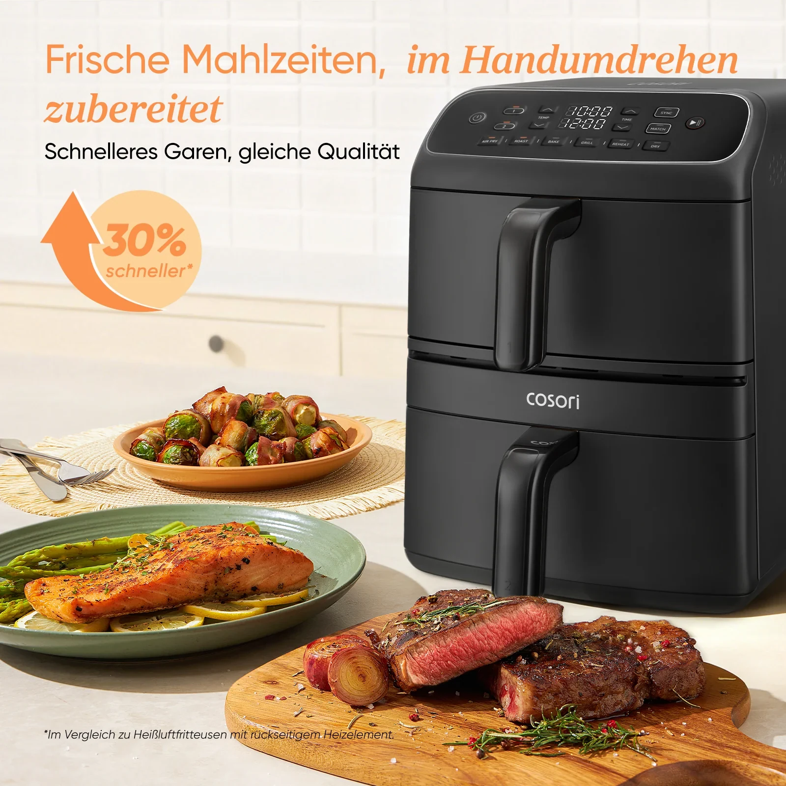 COSORI Turbo Tower™ Compact 8,6-Liter Heißluftfritteuse · COSORI · COSORI DE · Produktbild 8