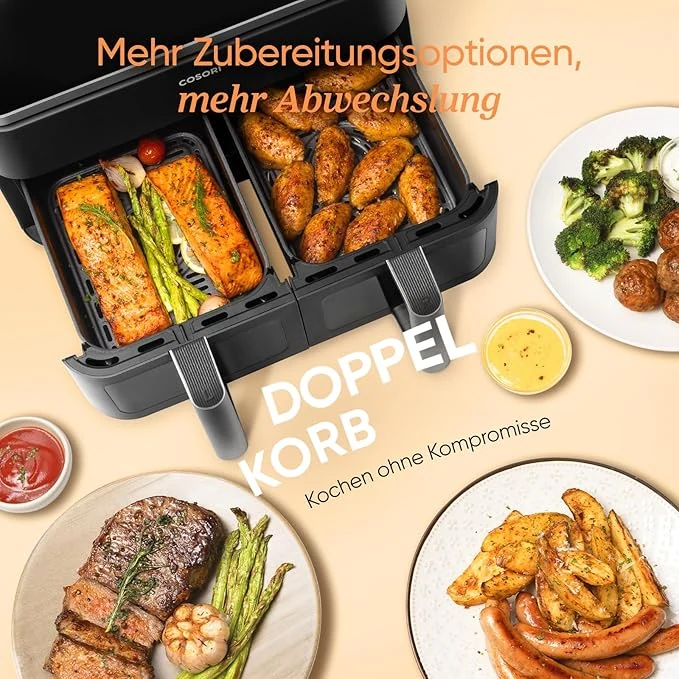 COSORI Dual Basket 8,5-Liter Heißluftfritteuse · COSORI · COSORI DE · Produktbild 5