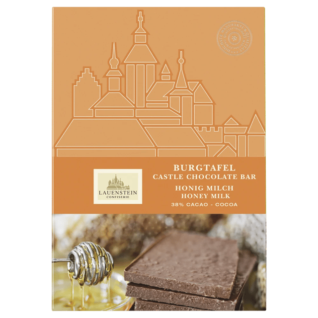 Burgtafel Honig Milch im XXL Format · Lauenstein Confiserie · Confiserie Lauenstein Pralinen & Schokolade DE 116606