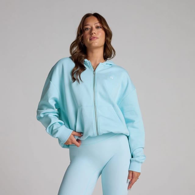 MP Damen Basics Hoodie mit Reißverschluss – Himmelblau - L · MyProtein · Myprotein