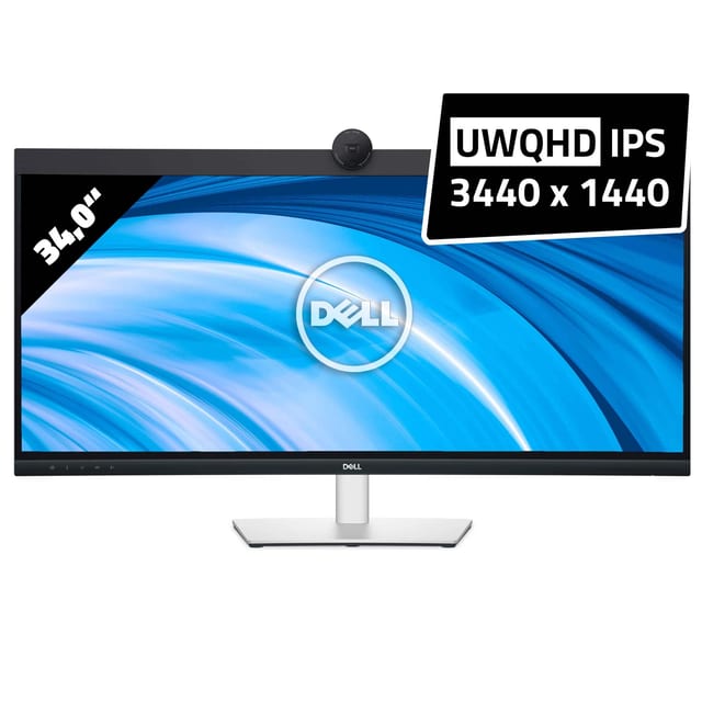 Dell P3424WEB Curved - 3440 x 1440 - UWQHD - Videokonferenzmonitor – Gut · Dell · AfB