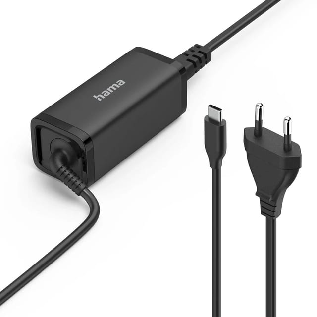 Hama Universal-USB-C-Notebook-Netzteil, GaN, Power Delivery (PD), 5-20V/65W · cw-mobile · Produktbild