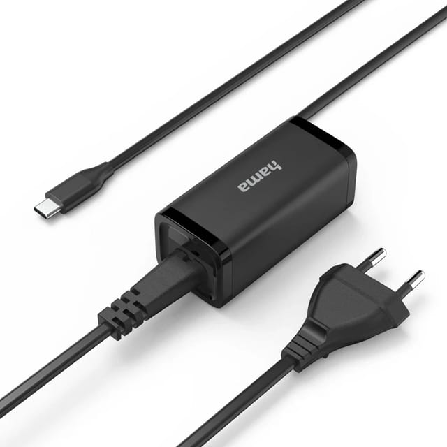 Hama Universal-USB-C-Notebook-Netzteil, GaN, Power Delivery (PD), 5-20V/45W · cw-mobile · Produktbild