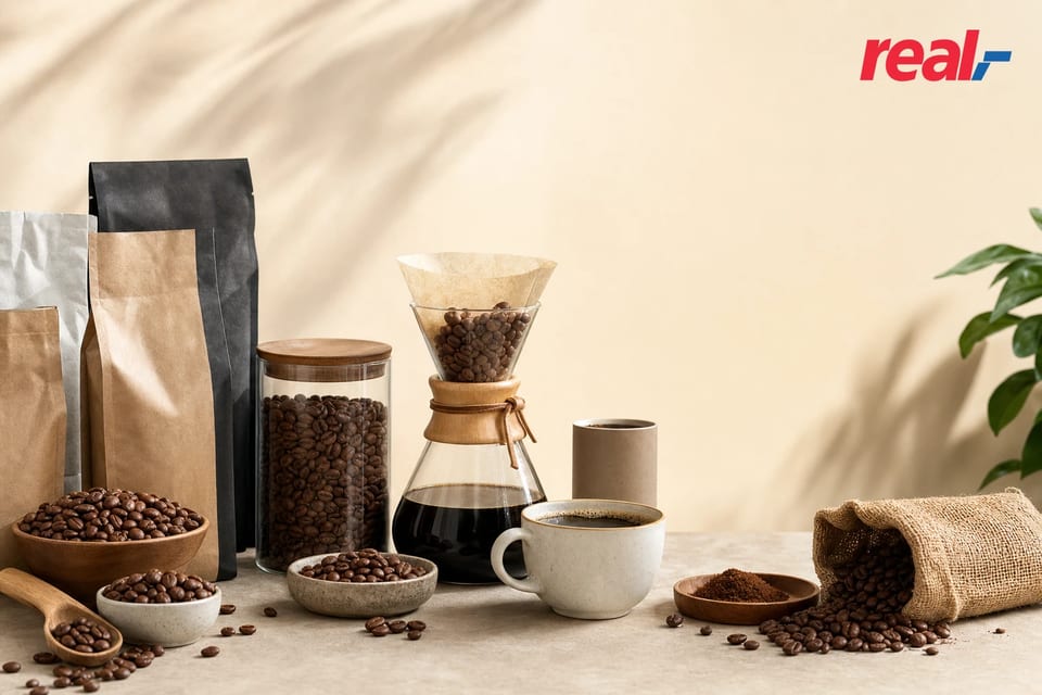 Kaffeebohnen im Überblick